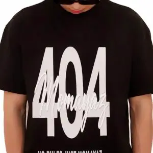 Black Regular Fit T-Shirt –  404
