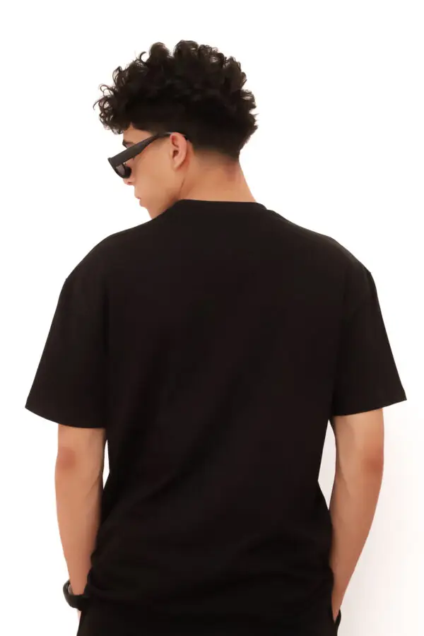 Black Regular Fit T-Shirt –  404 - Image 2