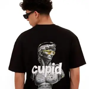 Black Regular Fit T-Shirt –  Double Art Edition