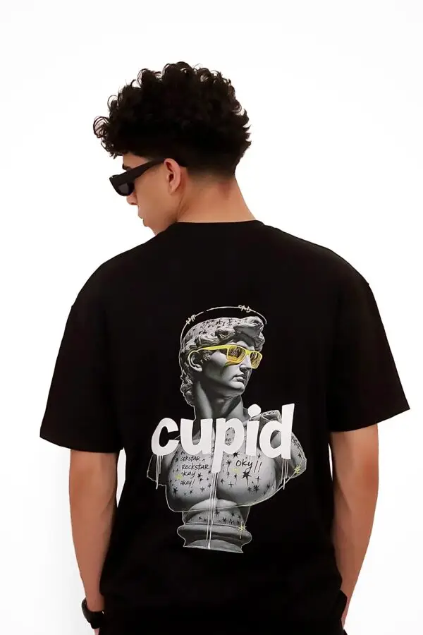 Black Regular Fit T-Shirt –  Double Art Edition