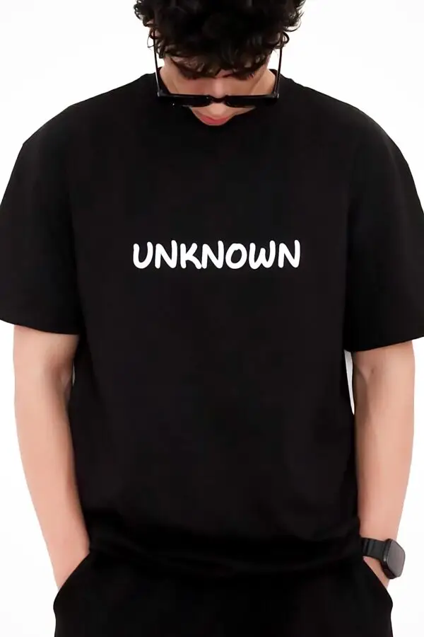Black Regular Fit T-Shirt –  unknown - Image 2
