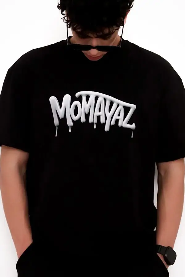 Black Regular Fit T-Shirt – momayaz - Image 2